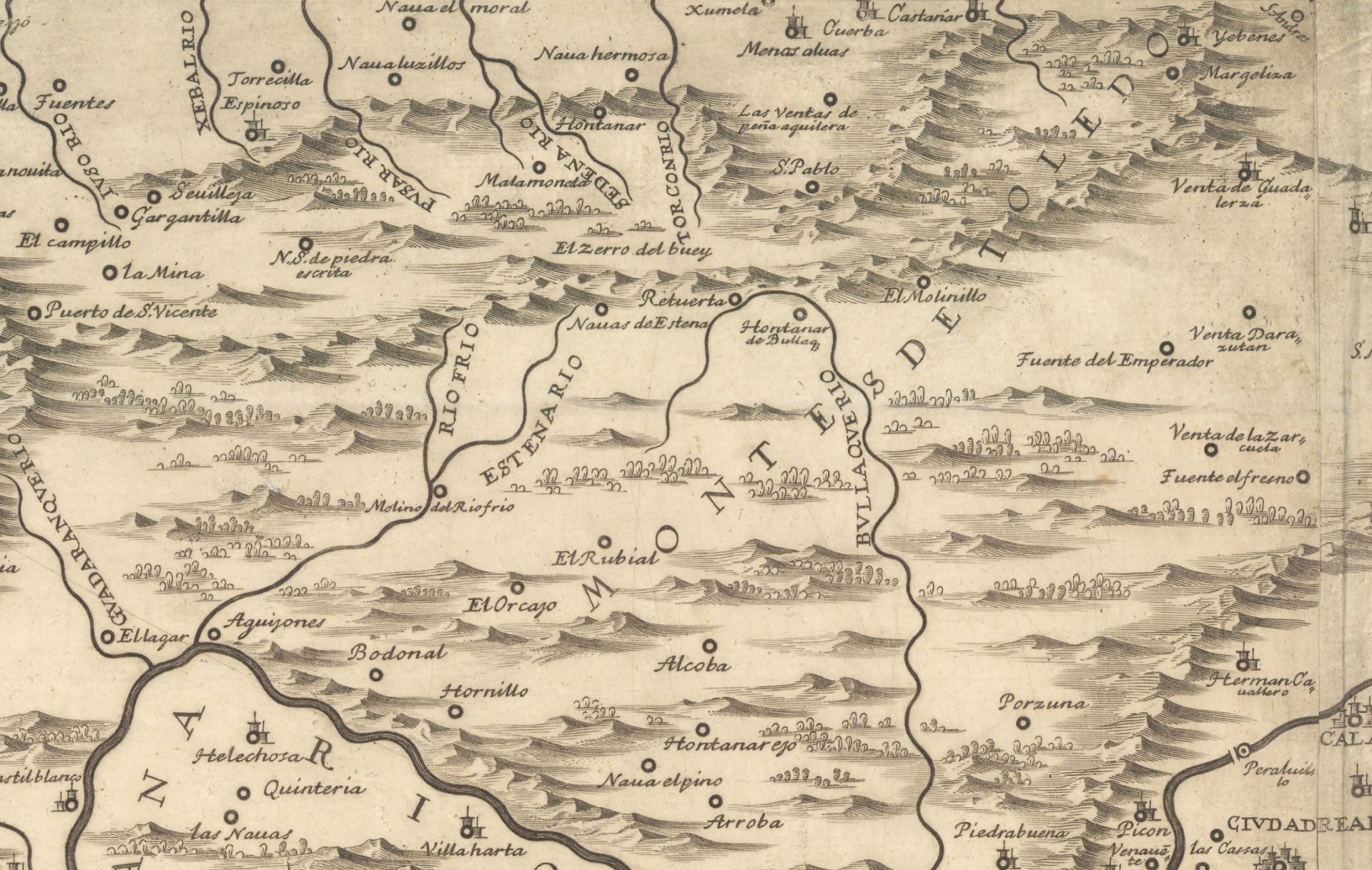 mapa del arzobispado de toledo de 1681